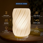 Lámpara Sena (Ondula) – Colección Elemental | Lumae - Imagen 3