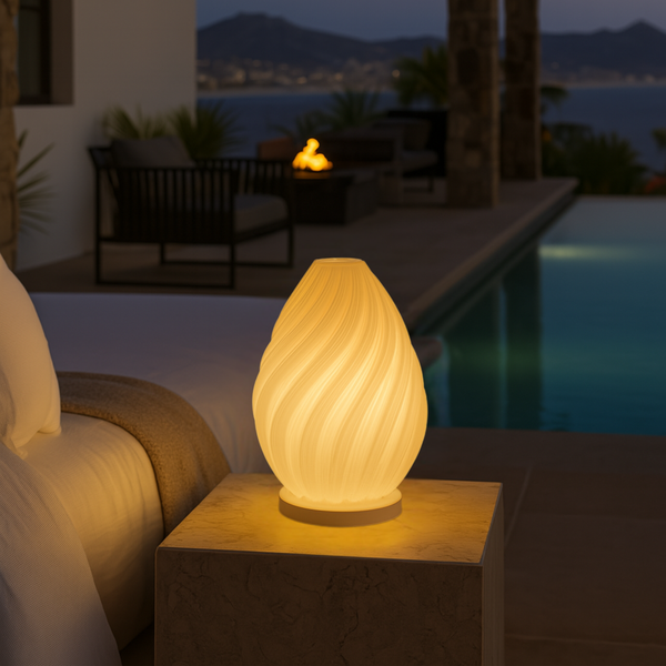 Lámpara Vela (Spiral Flame) – Colección Elemental | Lumae